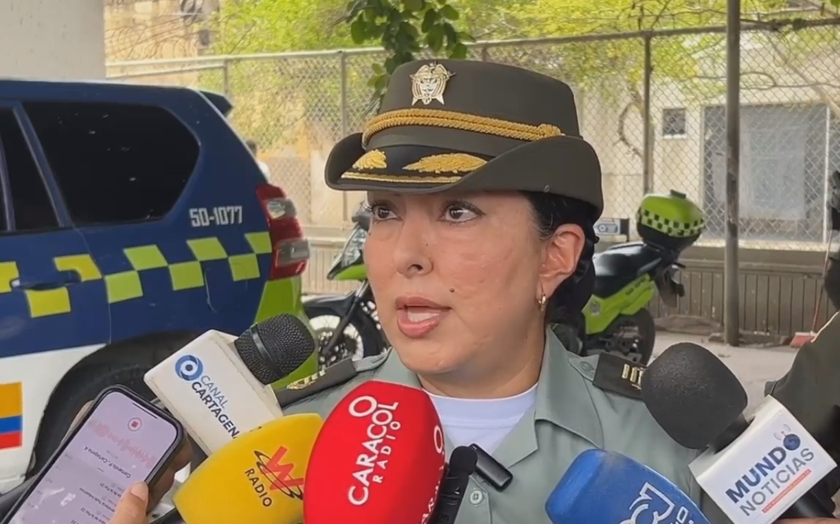 Coronel Sandra López Duque destacó el rol de la comunidad en la captura de los presuntos delincuentes.