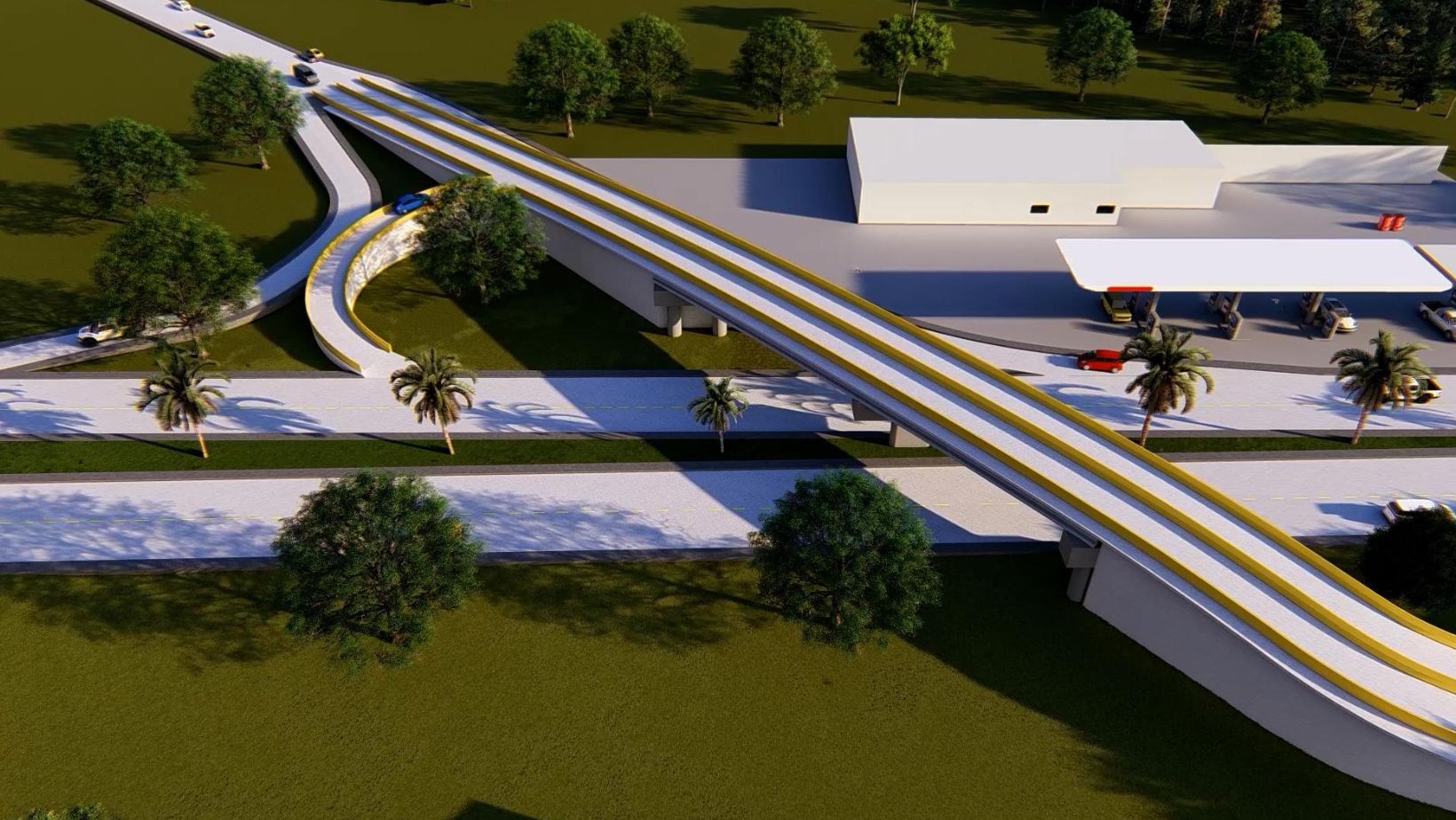Intersección de la Troncal de Occidente con la antigua vía a Ternera será intervenida con obras del nuevo intercambiador.// Foto: Cortesía
