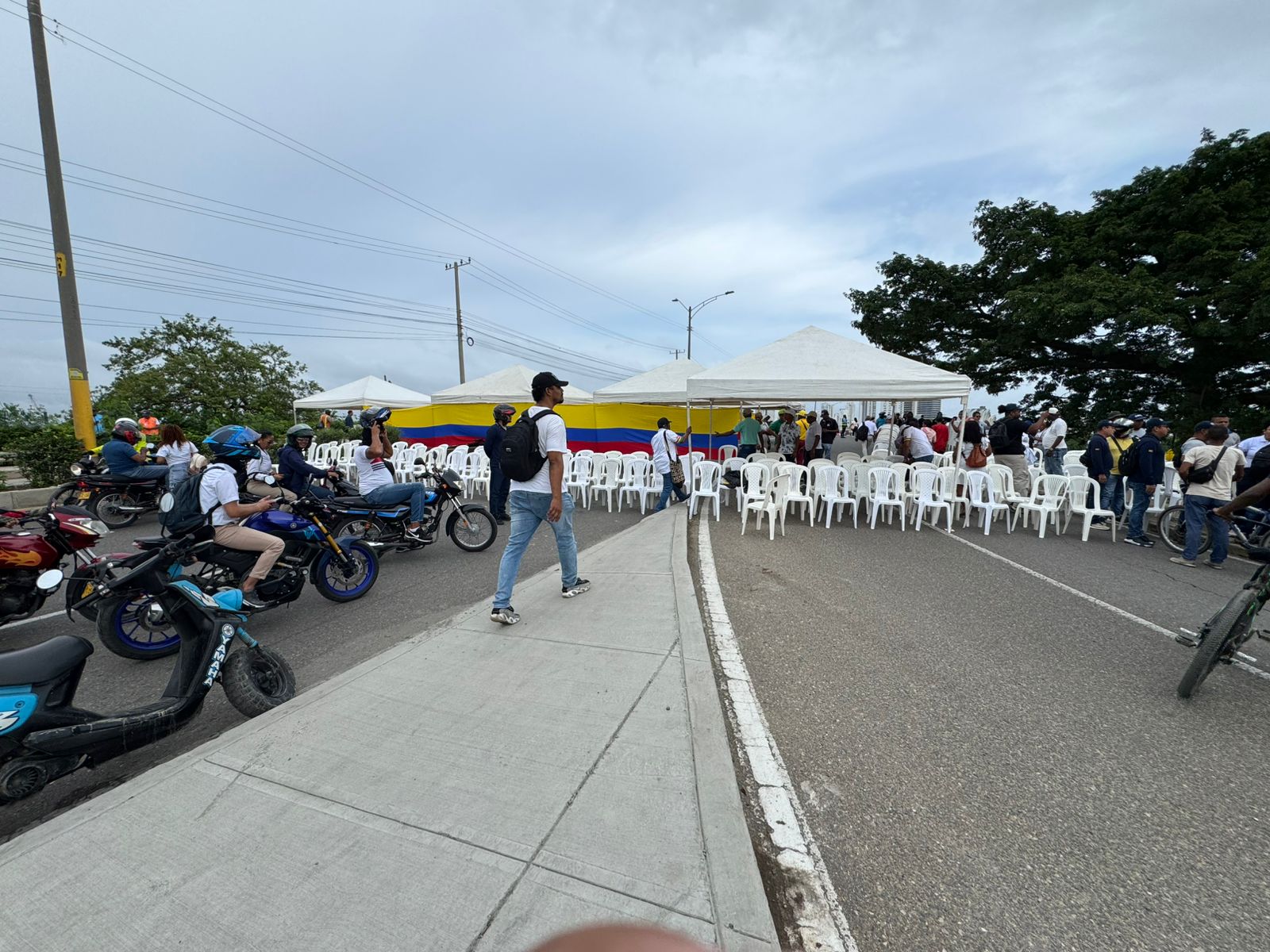 PMU en Cartagena coordinando seguridad por paro nacional