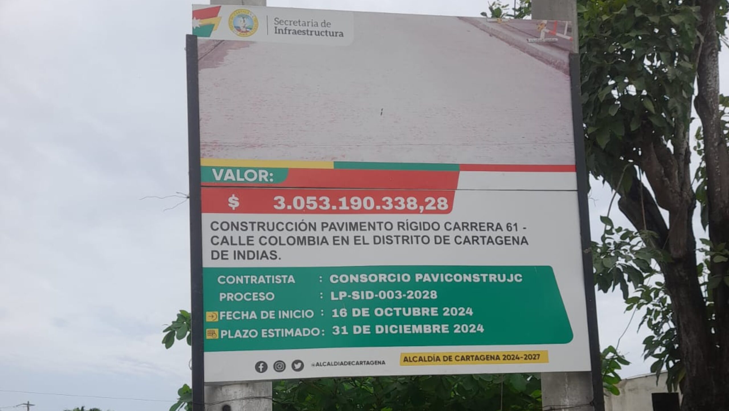Retrasos en obra generan inundaciones en el barrio Olaya de Cartagena