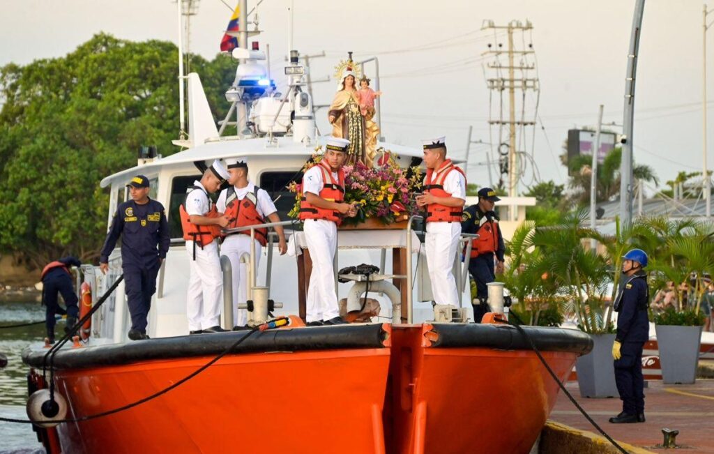 Celebraciones religiosas por la Virgen del Carmen en Cartagena.