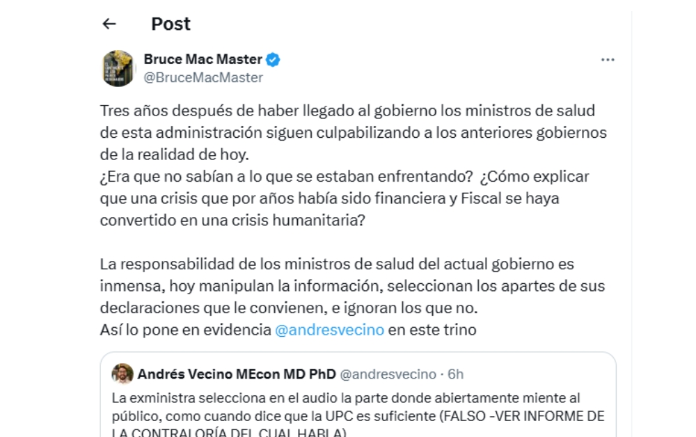 Esto dijo dijo Mac Master en el debate donde Mac Master y Corcho chocan.