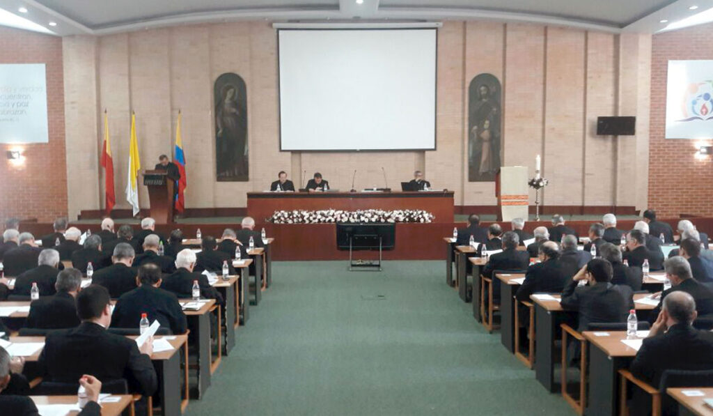 Obispos reunidos en la Asamblea Plenaria del Episcopado Colombiano