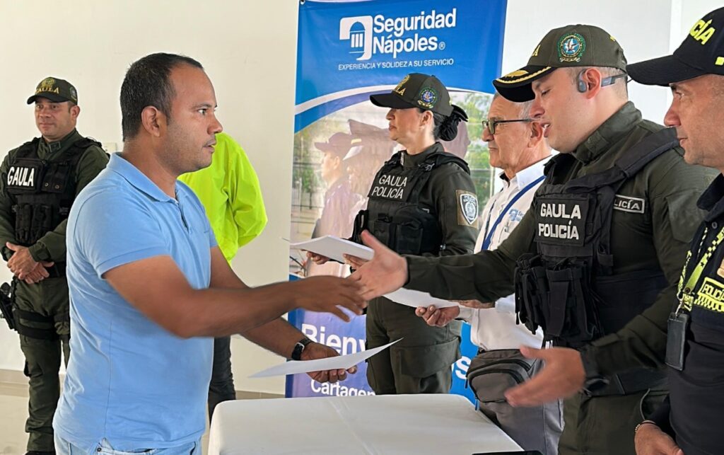 Participantes del curso del Gaula Cartagena en Cartagena.