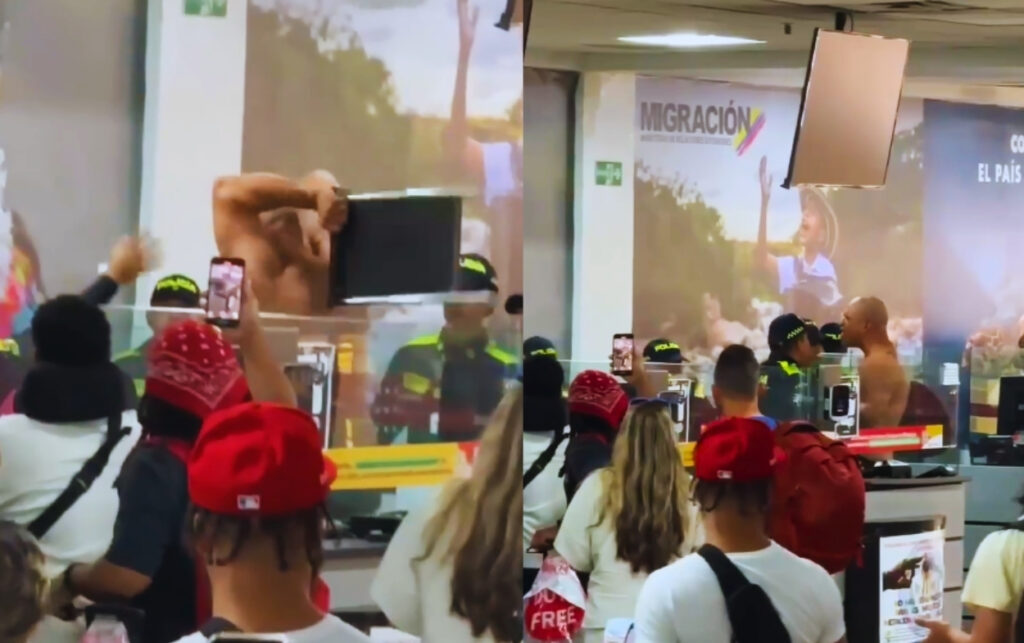 Policía interviene en aeropuerto tras altercado con ciudadano extranjero.