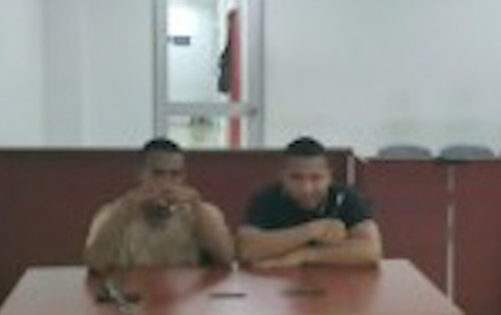 Captura de dos hombres implicados en homicidio de taxista en Cartagena.// Foto: cortesía- Fiscalía.