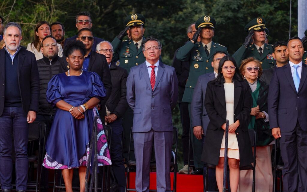 El presidente Gustavo Petro en acto oficial en Boyacá. 