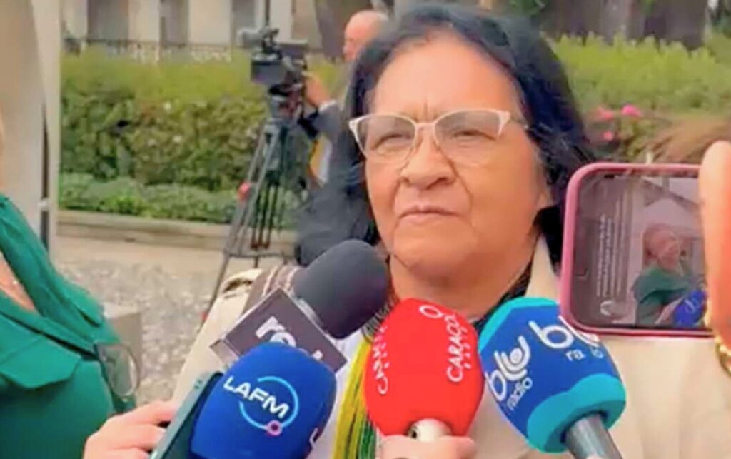 Embajadora Leonor Zalabata en encuentro previo a la visita de la ONU. 