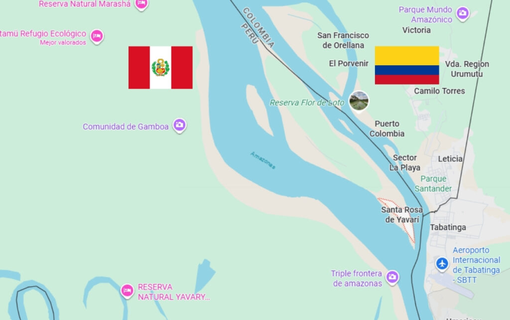 Funcionarios de Colombia analizan límites en la frontera con Perú.