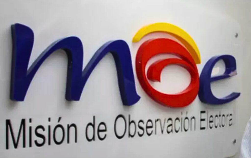 Logo oficial de la Misión de Observación Electoral, que advirtió posibles demandas contra la Ley 2494 de 2025.