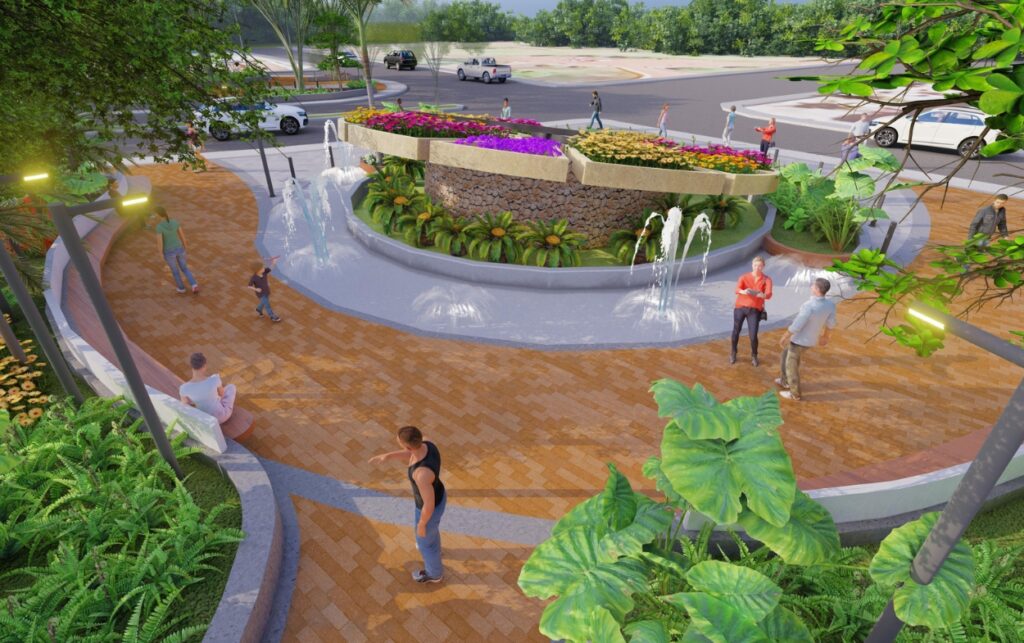 Así quedará el renovado parque del Reloj Floral.