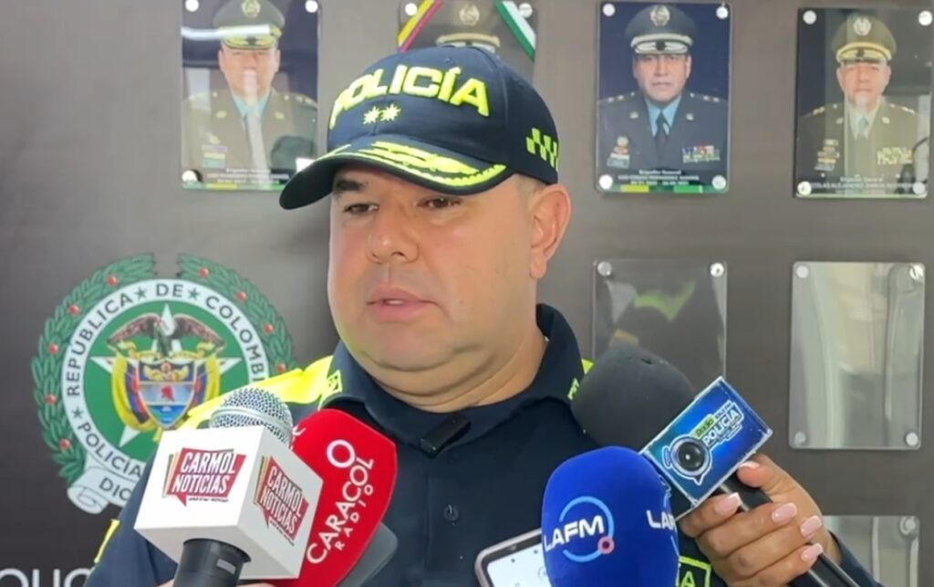 Brigadier General Gelver Yecid Peña Araque, comandante Policía Metropolitana de Cartagena. 