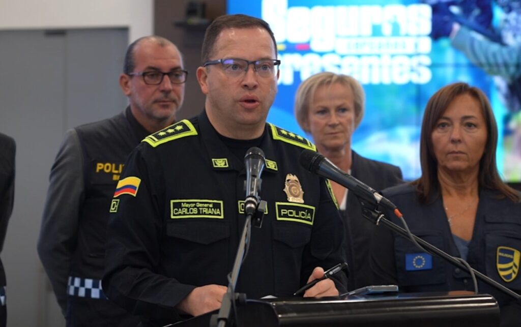 El director general de la Policía Nacional, MG. Carlos Fernando Triana Beltrán.