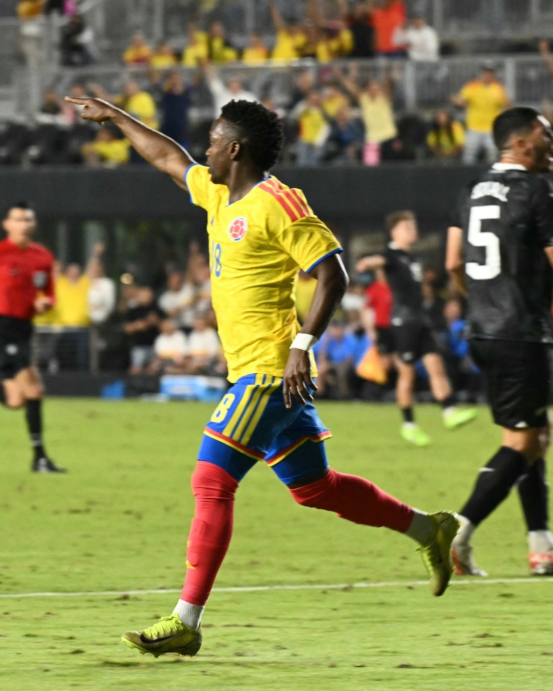 Johan Carbonero le dio la victoria a la Selección Colombia ante Nueva Zelanda. Foto: Cortesía-CONMEBOL.