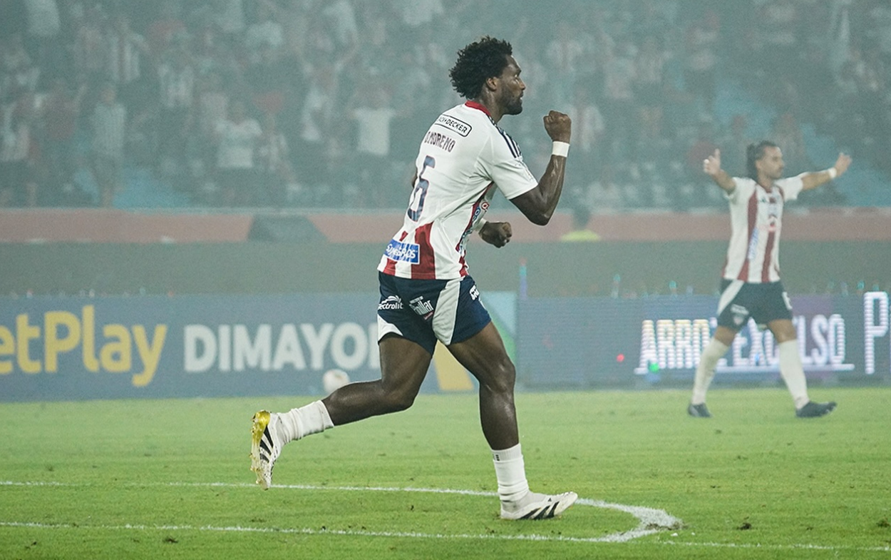 Didier Moreno lleva dos goles consecutivos, uno ante Nacional y el reciente ante Medellín. Foto: Junior derrotó al DIM 1-0 con anotación de Didier Moreno. Foto: Cortesía- Junior Club SA.