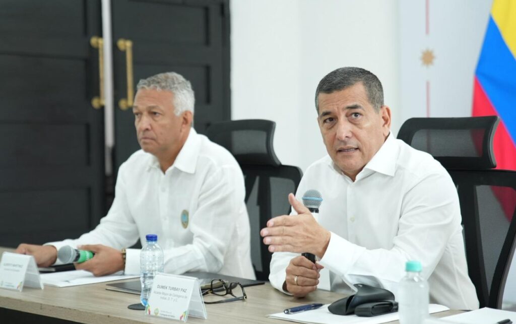 El alcalde Dumek Turbay intervino en la JUDI durante el anuncio de la rehabilitación de 31 colegios en las tres localidades de Cartagena. I