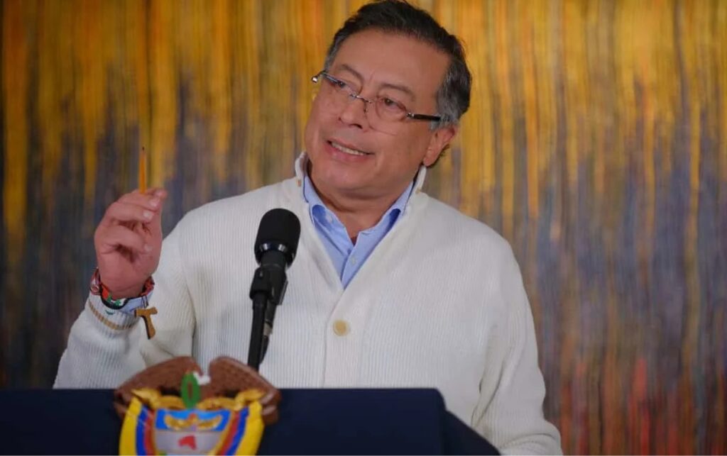 Imagen de archivo, presidente Petro durante alocución presidencial. El Gobierno fijó postura por la defensa de la soberanía nacional.