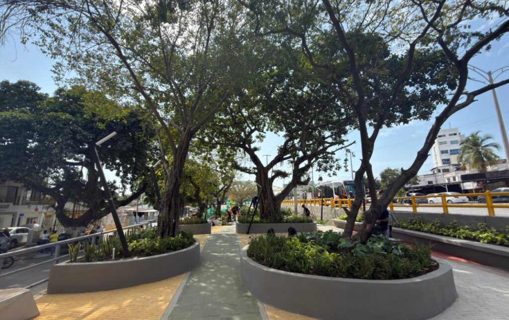 Más de 2 mil metros cuadrados del Parque de La Virgencita fueron transformados con nuevos senderos, arborización y espacios verdes para el disfrute de las familias de Blas de Lezo.