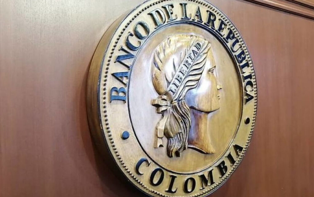 Sello oficial del Banco de la República de Colombia, institución que decidió subir la tasa de interés de política monetaria a más del 10%.