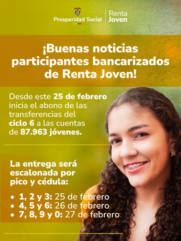 Página web oficial del Portal del Joven Renta Joven.