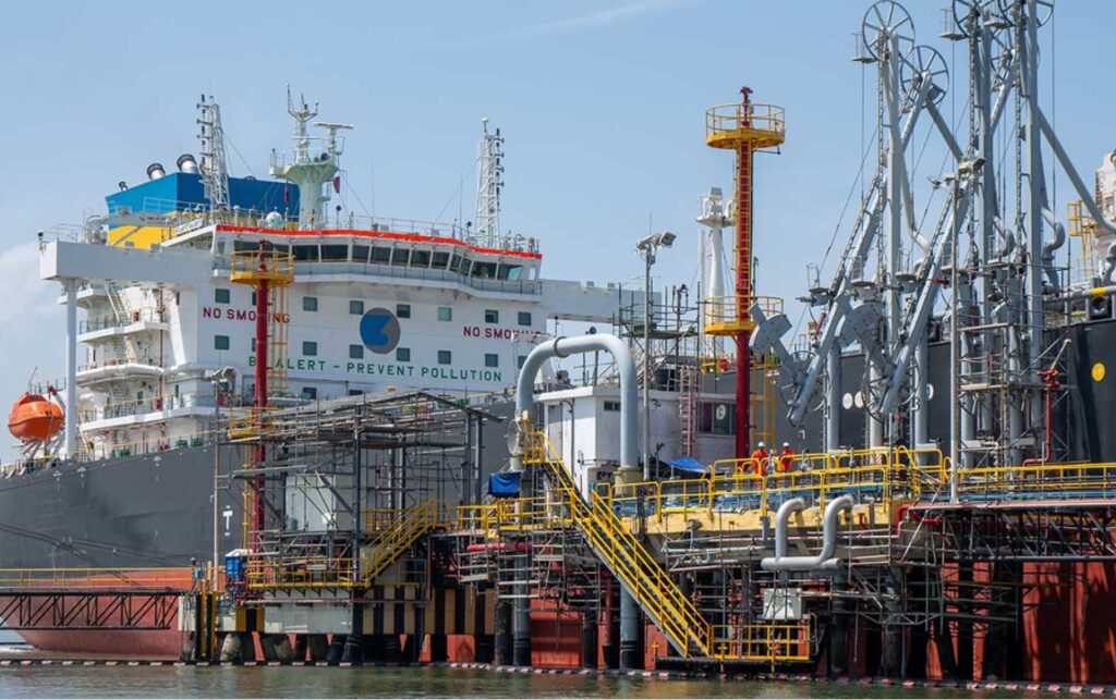 525 mil barriles de crudo exportados desde Coveñas en el primer buque exclusivo contratado por Ecopetrol. 