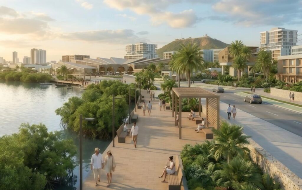Así será el nuevo Bazurto con senderos peatonales, zonas verdes y conexión urbana que transformarán el entorno del mercado.