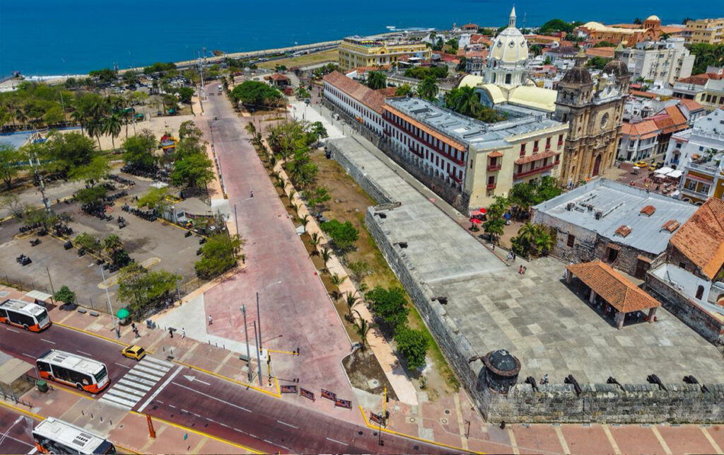 Corredor vial en Bocagrande Cartagena