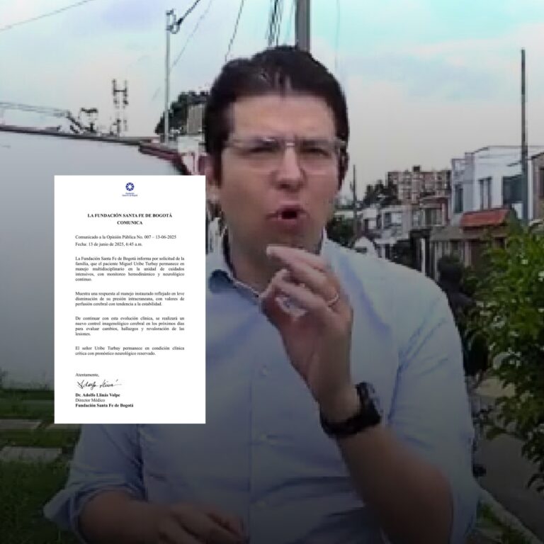 Miguel Uribe sigue en UCI tras atentado político en Bogotá
