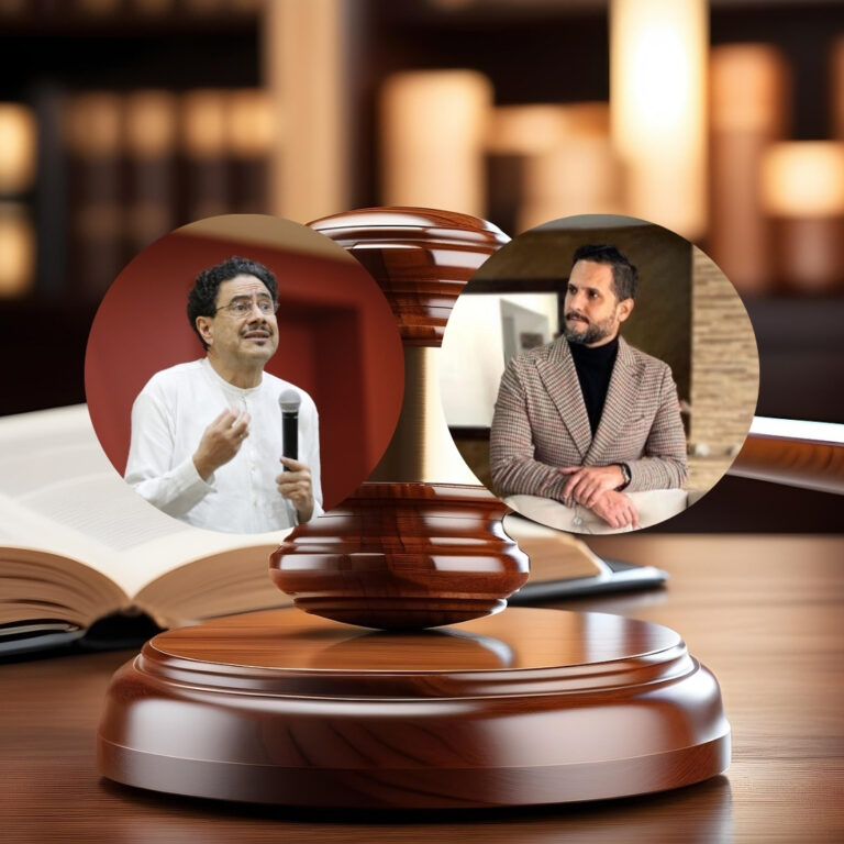 Iván Cepeda y Miguel Ángel del Río anuncian denuncia por presunto montaje ante la Fiscalía