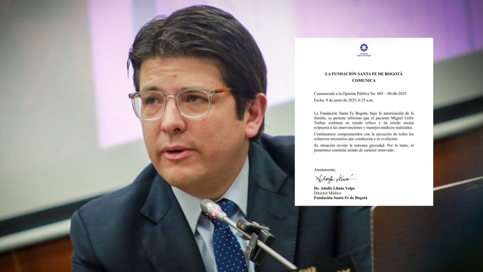 Condición crítica del senador Miguel Uribe Turbay tras ser intervenido quirúrgicamente
