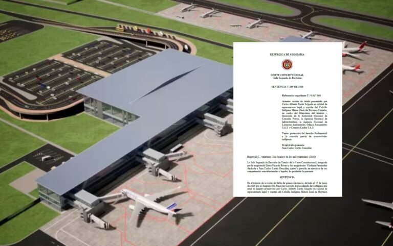 Corte Constitucional exige consulta en aeropuerto de Bayunca.