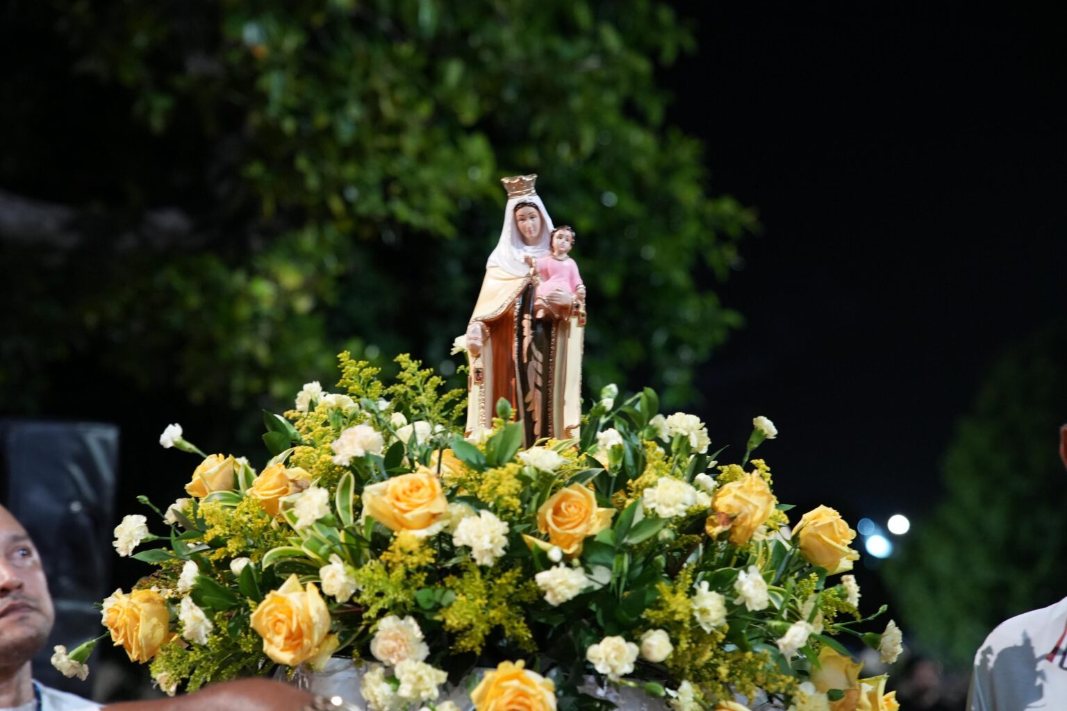 Procesión durante las fiestas de la Virgen del Carmen en Cartagena.