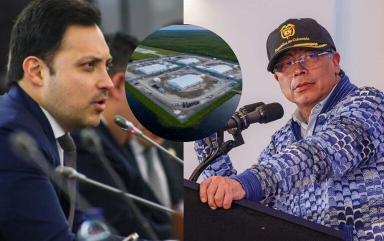 Presidente Petro critica condiciones en centro de migrantes.