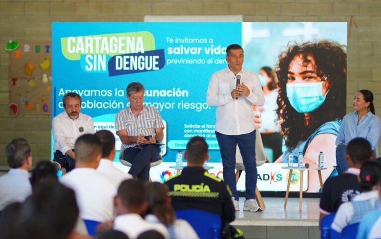 Arrancó la vacunación gratuita contra el dengue en colegios de Cartagena.
