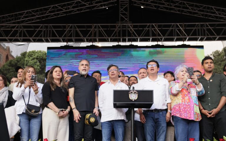 El presidente Gustavo Petro denunció actos de censura en Bucaramanga.