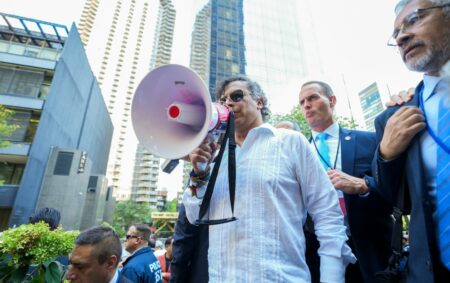 En Nueva York Petro propone ejército mundial por Palestina.