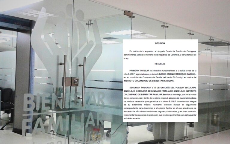 Juez tutela al ICBF por fallas en atención de una menor con cáncer.