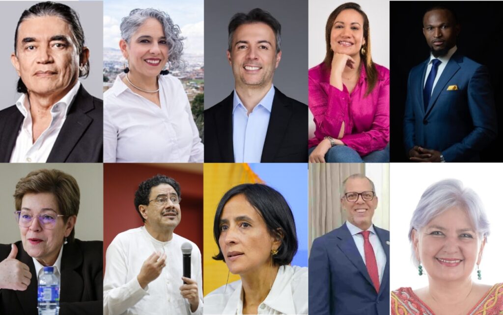 Retrato de los diez precandidatos del Pacto Histórico rumbo a la consulta de octubre..