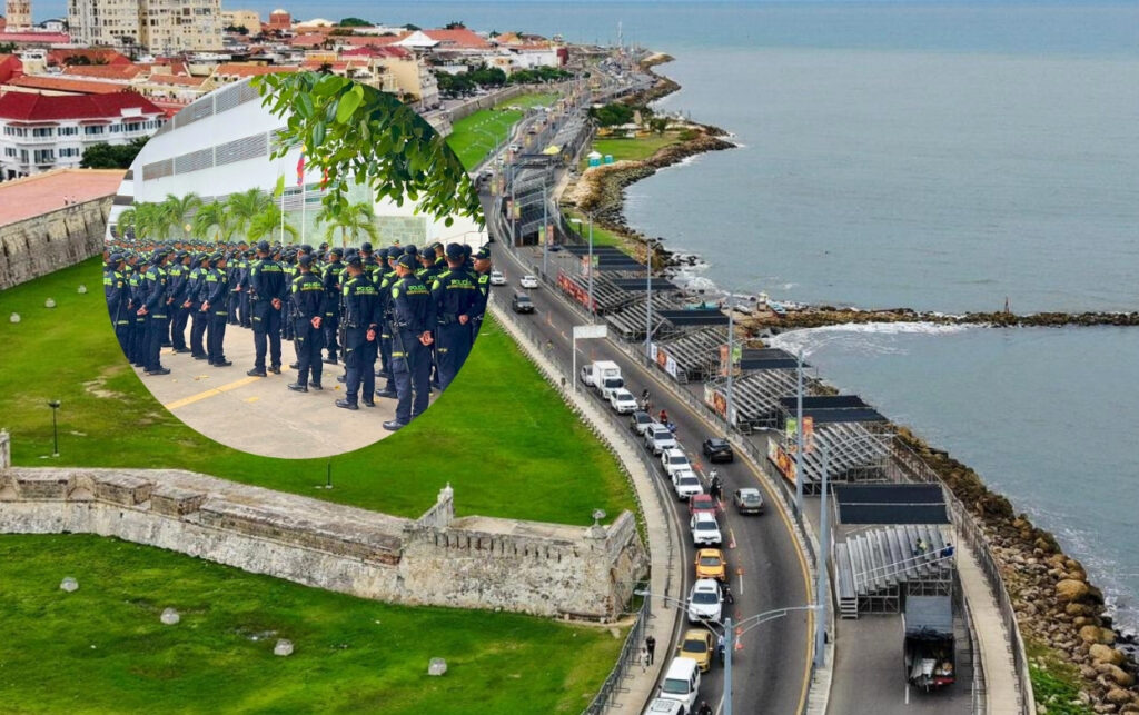 800 policías refuerzan la seguridad durante las Fiestas de Independencia de Cartagena.