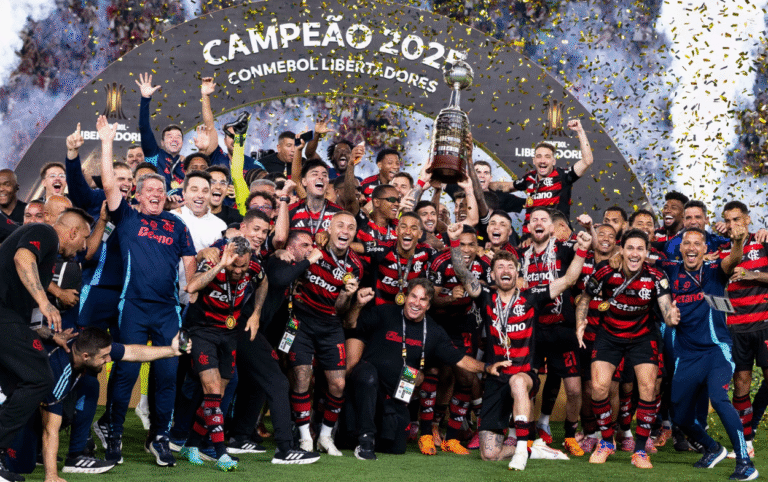 Flamengo se coronó Campeón de la Copa Libertadores 2025. Foto: Cortesía- CONMEBOL Libertadores.