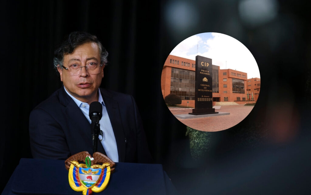 Presidente Petro desmiente_ imagen de archivo del Presidente Petro durante una alocución presidencial .