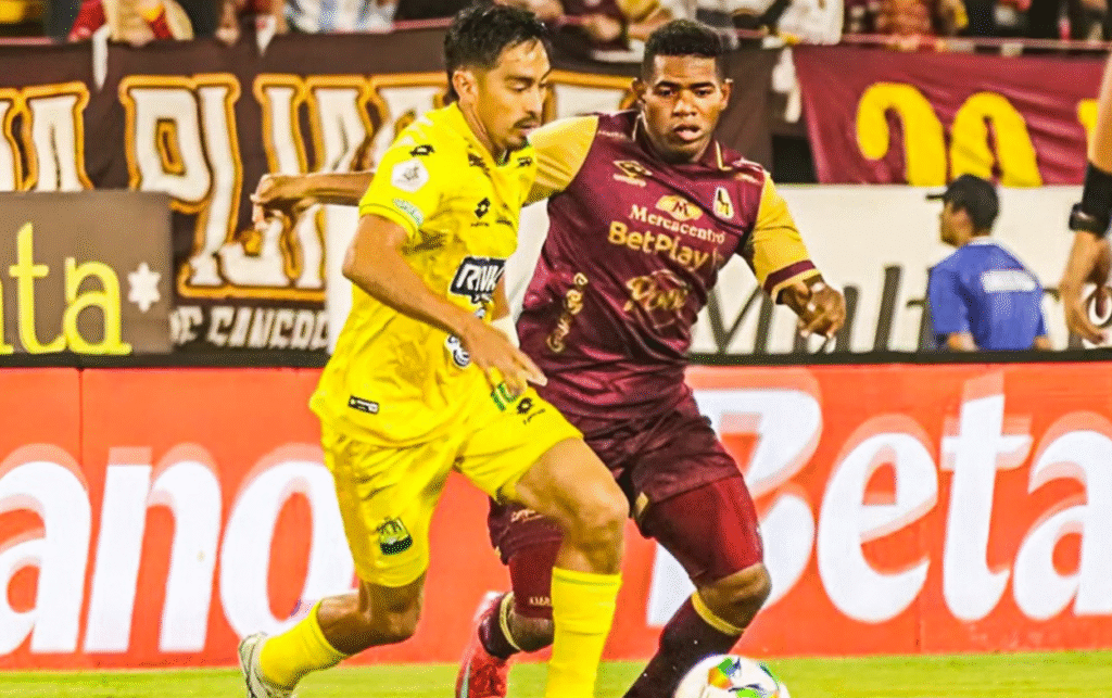 Tolima y Bucaramanga no se hicieron daño en Ibagué. Foto: Cortesía- Atlético Bucaramanga.