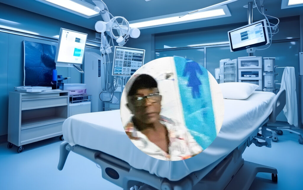 Presunta negligencia médica_ Recreación de la sala hospitalaria donde familiares cuestionan la atención brindada a paciente internado durante varias semanas.