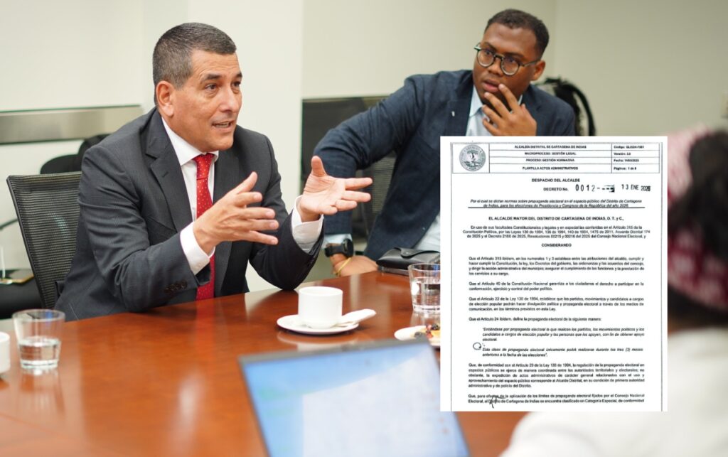 Propaganda electoral_ Alcaldía de Cartagena define controles y sanciones para campañas.