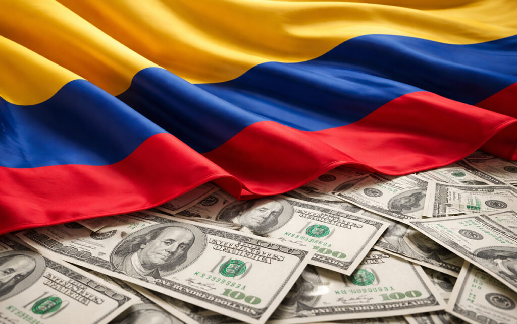 Pantalla con cotización del dólar en Colombia 10 de febrero 2026.