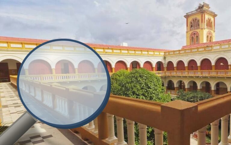 Patio central de la Universidad de Cartagena, epicentro del debate institucional por 40 casos de violencias basadas en género.