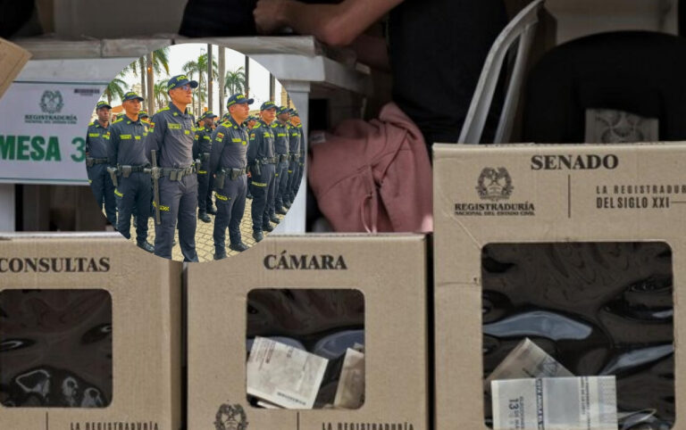 3.600 Policías garantizan seguridad en puestos de votación con urnas de Senado, Cámara y consultas durante elecciones en Cartagena.