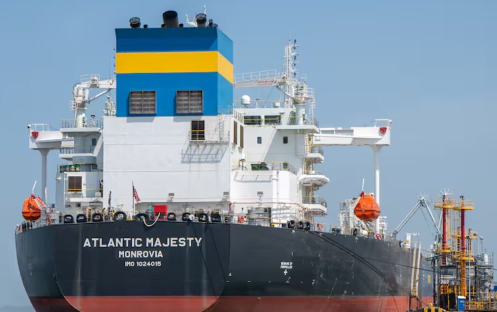 525 mil barriles de crudo zarpan a EE. UU. 525 mil barriles de crudo cargados en el Atlantic Majesty durante operación en el Terminal Marítimo de Coveñas.